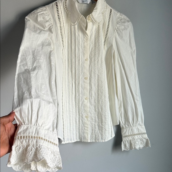 & OTHER STORIES Scalloped Blouse 0 - Picture 8 of 10